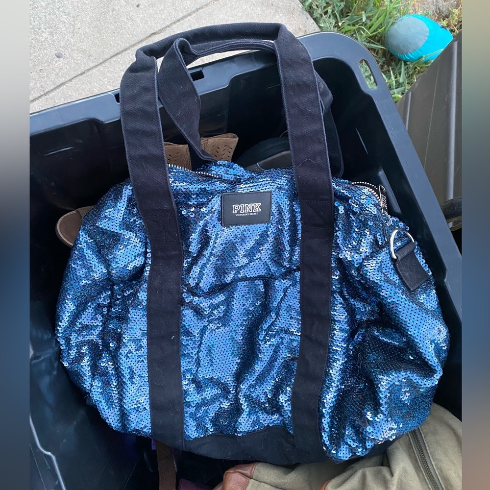 Victoria Secret Pink Sequin Duffle